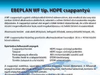 HDPE csappantyk